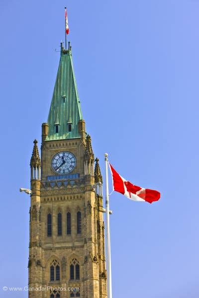 Peace Tower w. flag